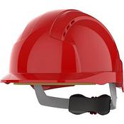 JSP EvoLite Red Vented Wheel-Ratchet Safety Helmet image