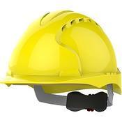 JSP Evo3 Yellow Vented Wheel-Ratchet Safety Helmet image