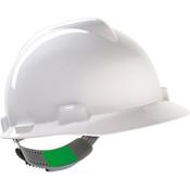 MSA V-Gard White Unvented Push-Key Safety Helmet
