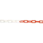 JSP Red/White Plastic Chain 6mm x 25m