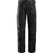 Snickers Workwear Service 6801 Men's Black Trousers with Kneepad Pocket 36S 104