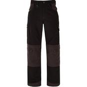 Trojan Men's Black/Grey Multipocket Tradesman Trousers with Kneepad Pockets 46R