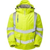 Pulsar P191 Men's Yellow Waterproof Hi-Vis Bomber Jacket L