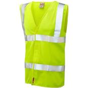 Leo Milford Yellow Flame-Retardant Hi-Vis Vest L