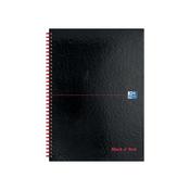 Oxford Black N Red Hardback Wirebound Notebook 140 Pages A4 (Pack of 2) 400194794