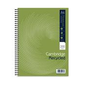 Cambridge Recycled Ruled Wirebound Notebook 200 Pages A4+ (Pack of 3) 100080423