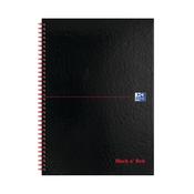 Black n' Red Wirebound A-Z Hardback Notebook A4 (Pack of 5) 100080232