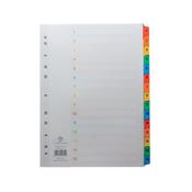 Concord Index 1-15 A4 White with Multicoloured Mylar Tabs 01601/CS16