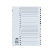 Concord Classic Index 1-20 A4 White Board With Clear Mylar Tabs 00701/CS7