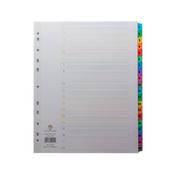 Concord Index 1-20 A4 Extra Wide Multicoloured Mylar Tabs 09901/CS99