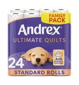 Andrex Ultimate Quilts Toilet Roll 3-Ply 115 Sheets Per Roll (Pack of 24) 4475901