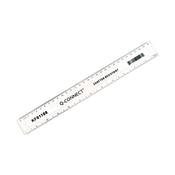 Q-Connect Shatter Resistant Ruler 30cm Clear (Pack of 10) KF01108Q