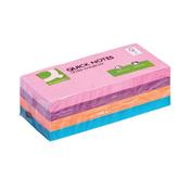 Q-Connect Rainbow Brilliant Pad 38x51mm 100 Sheets Assorted (Pack of 12)