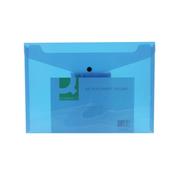 Q-Connect Polypropylene Document Folder A4 Blue (Pack of 12) KF03596