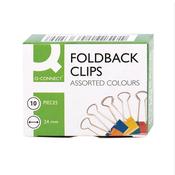 Q-Connect Foldback Clip 24mm Assorted (Pack of 10) KF03652 image