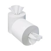 2Work Mini Centrefeed Roll 1-Ply 120m White (Pack of 12) KF03784