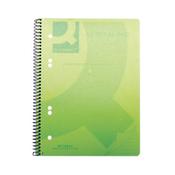 Q-Connect Spiral Bound Polypropylene Notebook 160 Pages A5 Green (5 Pack) KF10033