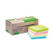 Q-Connect Recycled Notes 76x76mm Pastel Rainbow (Pack of 12) KF17324