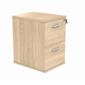 Astin 2 Drawer Filing Cabinet 540x600x710mm Canadian Oak KF70010 image