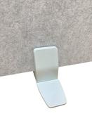 5 Star Surface Moveable Mount Desktop PET Clamps x 2 White KF70131