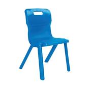 Titan One Piece Classroom Chair 432x408x690mm Blue KF72165 - Size 4