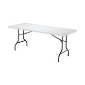 Jemini Rectangular Folding Table 1830x760x740mm White KF72330 image