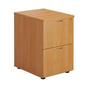 First 2 Drawer Filing Cabinet 464x600x710mm Beech KF74515 image