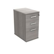 Astin 3 Drawer Desk High Pedestal Lockable 404x800x730mm Alaskan Grey Oak KF77721