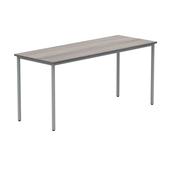 Polaris Rectangular Multipurpose Table 1600x600x730mm Alaskan Grey Oak/Silver KF77903