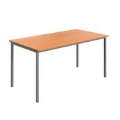 5 Star Modara Multipurpose Table 1500x800x730mm Beech/Silver KF78095