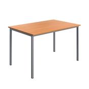 5 Star Modara Multipurpose Table 1200x800x730mm Beech/Silver KF78096