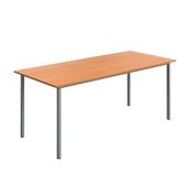 5 Star Modara Multipurpose Table 1800x800x730mm Beech/Silver KF78097 image