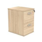 Polaris 2 Drawer Filing Cabinet 460x600x710mm Canadian Oak KF78102 image