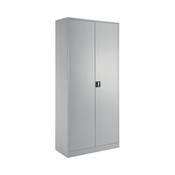 Talos Double Door Stationery Cupboard 920x420x1950mm Grey KF78756