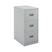Talos 3 Drawer Filing Cabinet 465x620x1000mm Grey TCS3FC-GR image