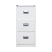 Talos 3 Drawer Filing Cabinet 465x620x1000mm White TCS3FC-WH image