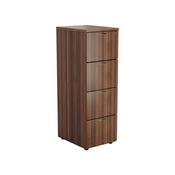 Jemini 4 Drawer Filing Cabinet 464x600x1365mm Walnut KF78954 image