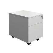 5 Star Modara 18mm Mobile 2 Drw Pedestal 434x580x525mm White KF79825 image