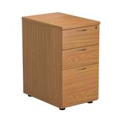 First 3 Drawer Desk High Pedestal 404x800x730mm Nova Oak KF79931