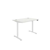 Astin Economy Single Motor Sit/Stand Desk 1200x800x705-1220mm Arctic White/White KF800012