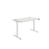 Polaris Single Motor Sit/Stand Desk 1400x800 White/White KF800096
