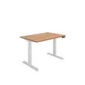 Polaris DM Sit/Stand Height Adjustable Desk 1200x800 Bch/Wht KF800099