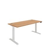 Polaris DM Sit/Stand Height Adjustable Desk 1800x800 Bch/Wht KF800136
