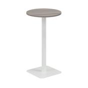 5 Star Forge High Round Table 600mm Grey Oak/White KF800160 image
