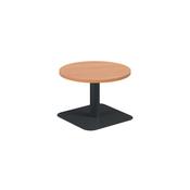 5 Star Forge Low Round Table 600mm Beech/Black KF800163