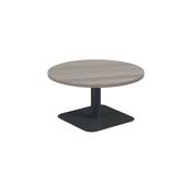5 Star Forge Low Round Table 800mm Grey Oak/Black KF800170