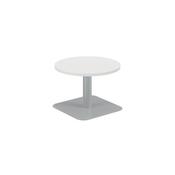 5 Star Forge Low Round Table 600mm White/Silver KF800178 image