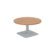 5 Star Forge Low Round Table 800mm Nova Oak/Silver KF800182 image