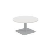 5 Star Forge Low Round Table 800mm White/Silver KF800183 image