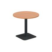 5 Star Forge Mid Round Table 800mm Beech/Black KF800200 image